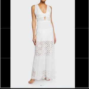Jonathan Simkhai waverly eyelet maxi dress, size M